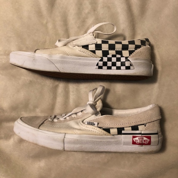 Vans Checkerboard Slip-On Cap Shoes - Picture 4 of 6